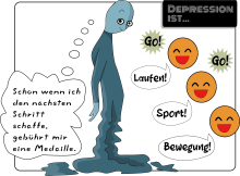 Die Schwere lässt bewegungslos werden